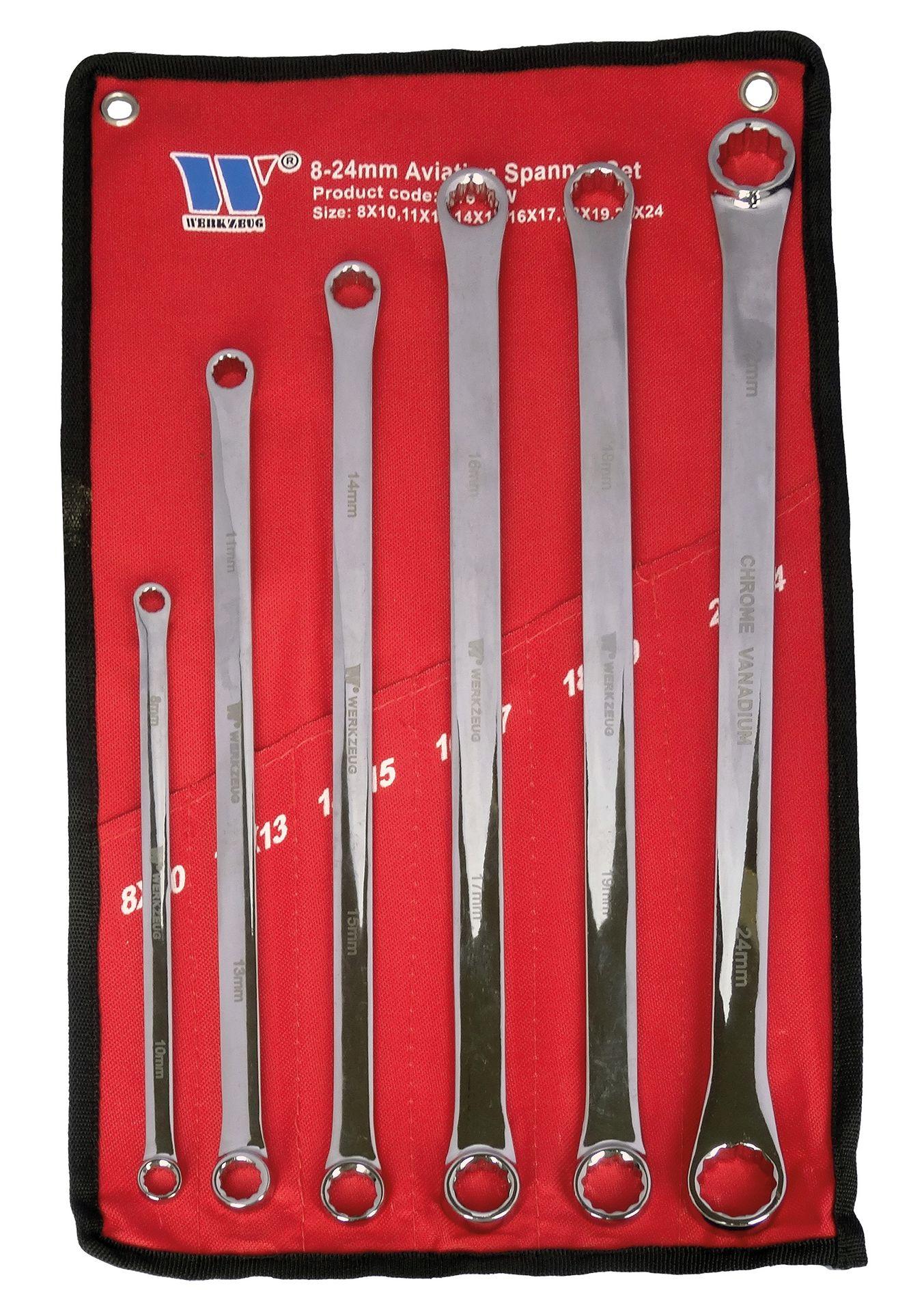 WELZH Ratchet Spanner Set 10Piece Ring & Ratchet 819mm 2970WW 2970WW